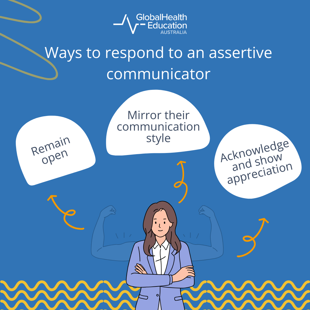 Ways to respond to an assertive communicator