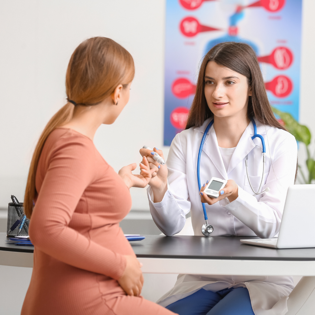 Gestational diabetes consultation with diabetes educator