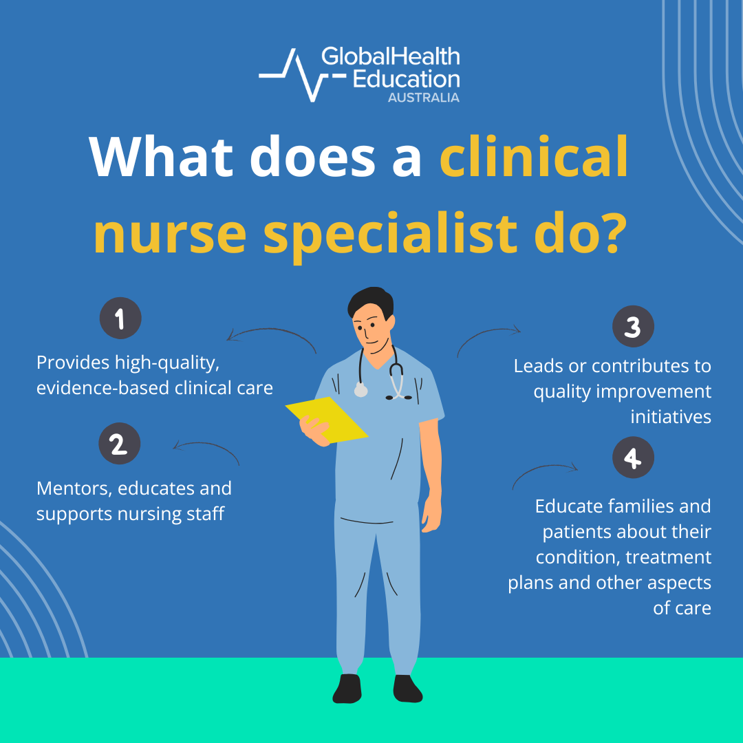 What does a clinical nurse specialist do?