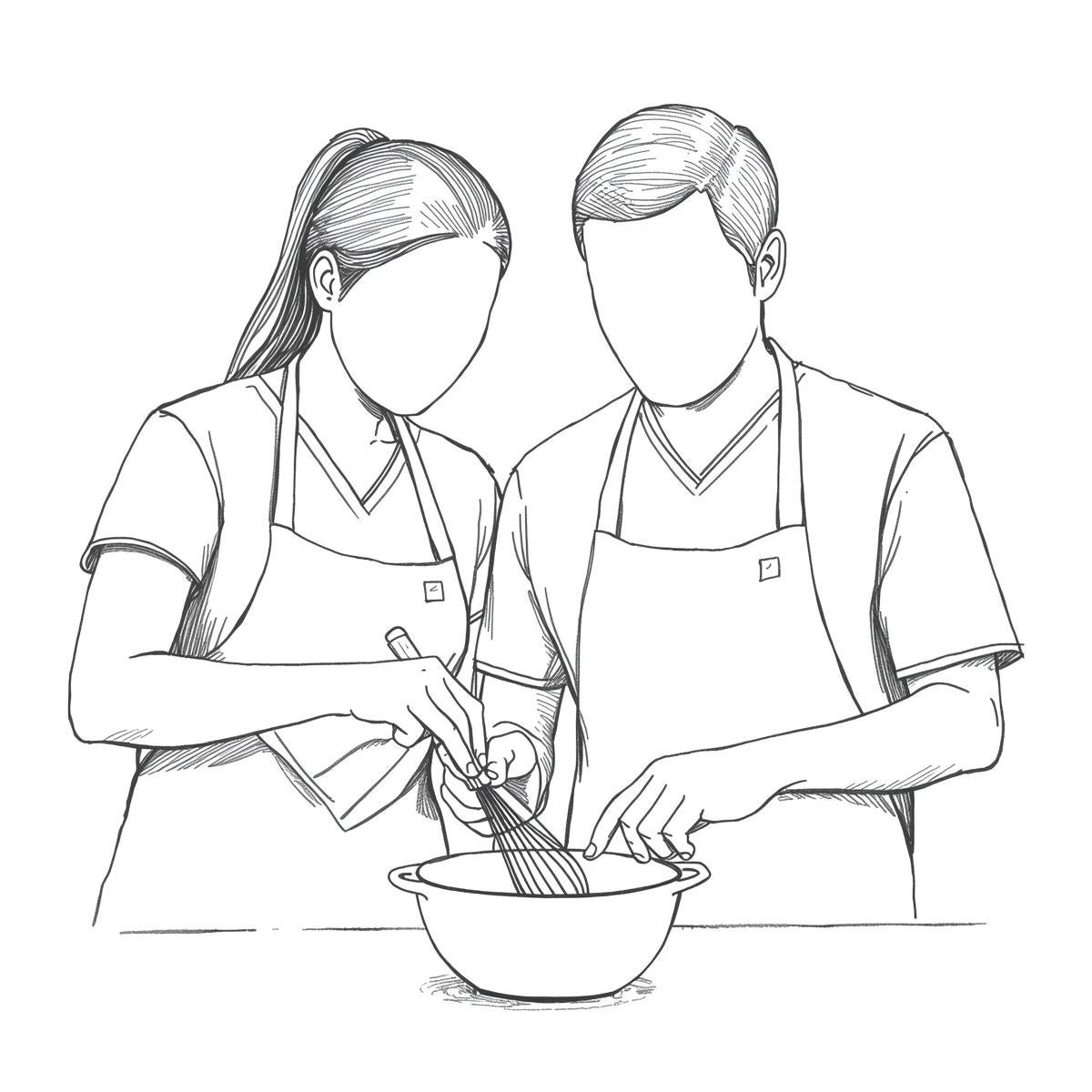 Occupation Therapist Showing a Client How To Use a Whisk
