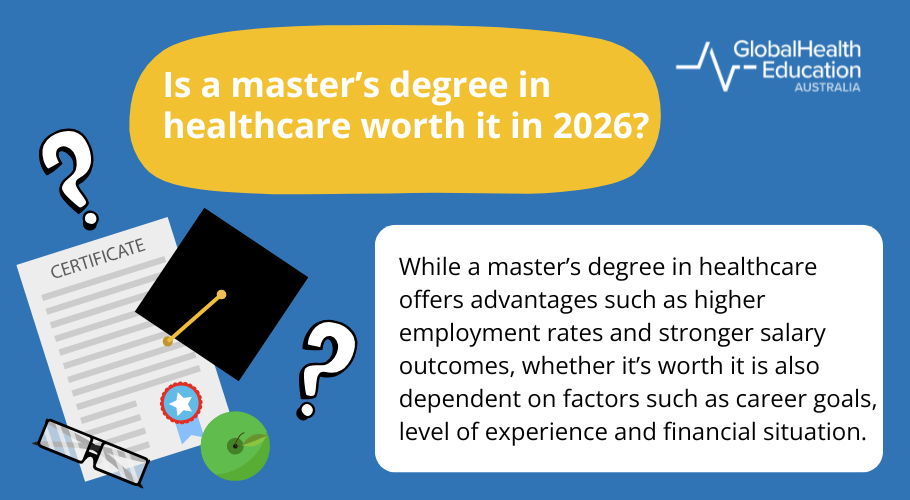 Is a master's degree in healthcare worth it in 2026 infographic