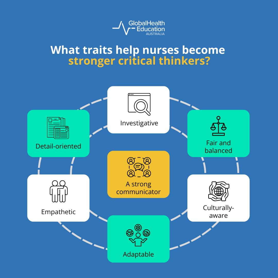 What traits help nurses become stronger critical thinkers