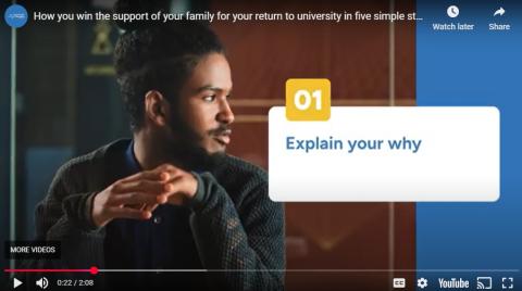 How you win the support of your family for your return to university in five simple steps