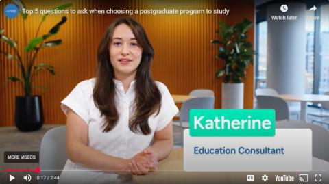 Top 5 questions to ask when choosing a postgraduate program to study
